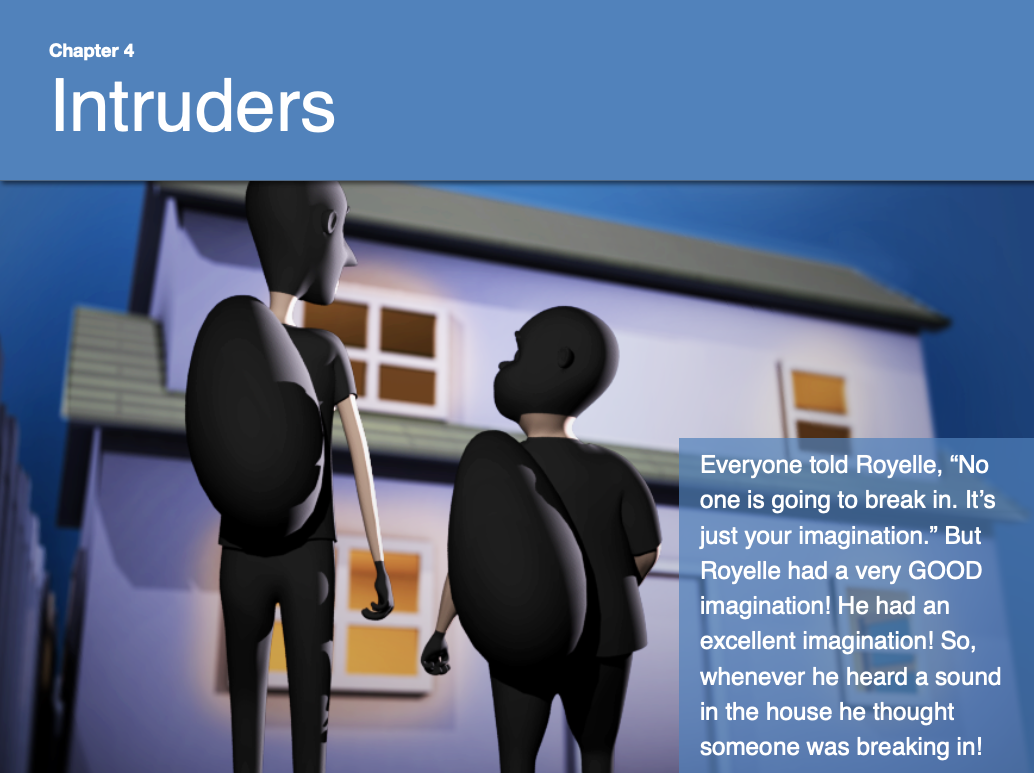 Chapter 4 Intruders Child afraid of someone breaking in