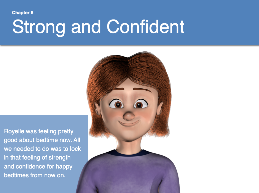 Child strong and confident about sleeping alone