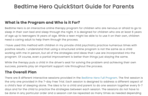 bedtime anxiety child overview